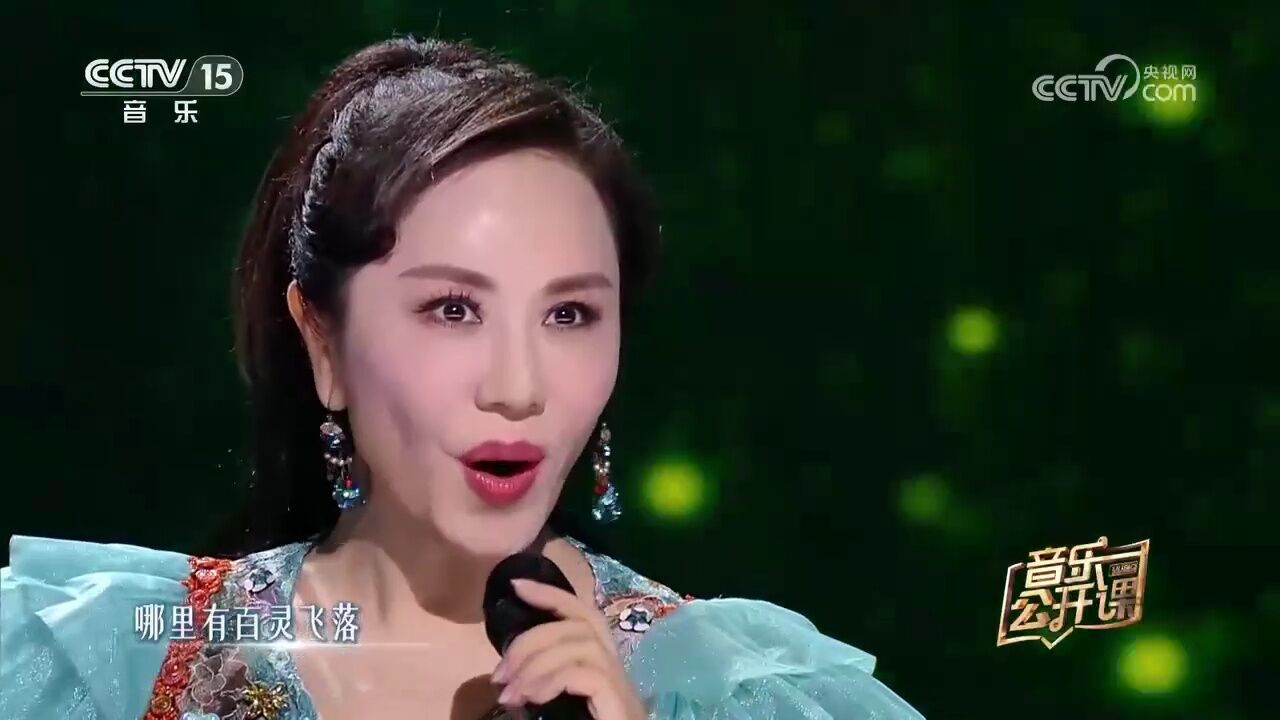 王莹演唱的《军营飞来一只百灵》,一开口绝了,不愧是最美女高音