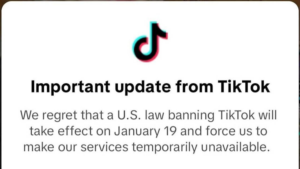 TikTok通知美国用户将暂停服务 网友晒出软件内弹窗截图