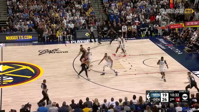 NBA季后赛：森林狼vs掘金第2节中文解说回放