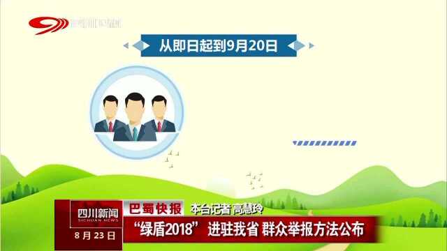 “绿盾2018”进驻我省 群众举报方法公布