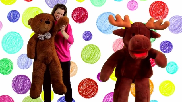 Teddy Bear, Turn Around  Kids Nursery Rhymes, with Marty Moose!