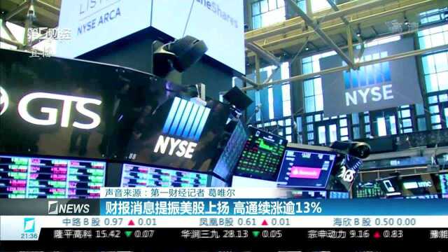 财报消息提振美股上扬 高通续涨逾13%