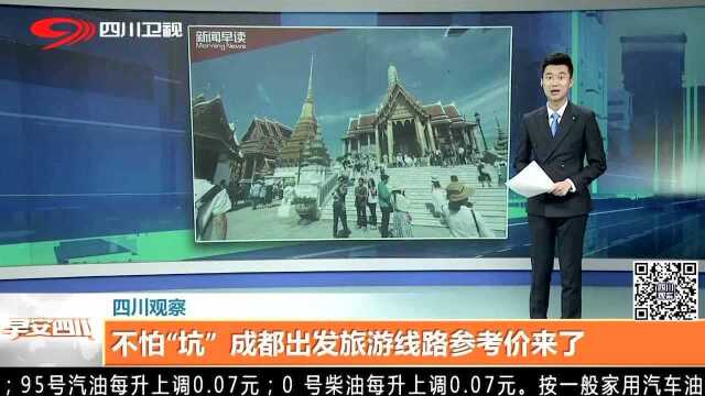 不怕“坑”成都出发旅游线路参考价来了