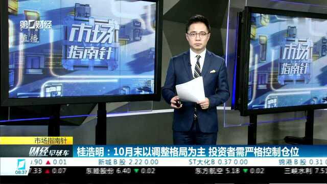 桂浩明:10月末以调整格局为主 投资者需严格控制仓位