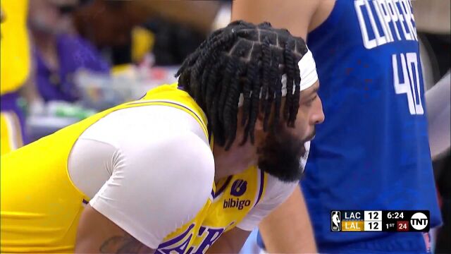 NBA常规赛：快船vs湖人英文原声全场回放