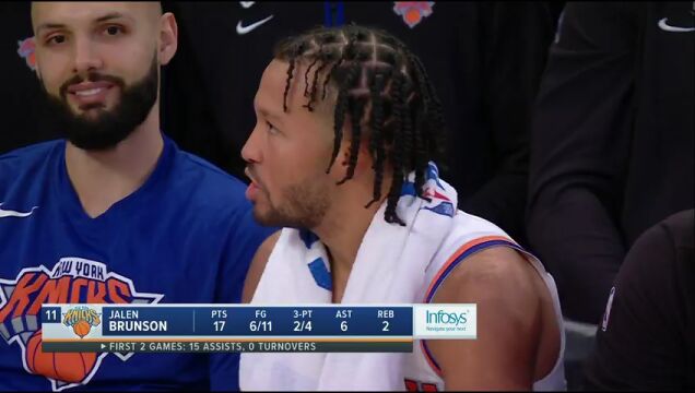 NBA常规赛：活塞vs尼克斯第4节英文原声回放