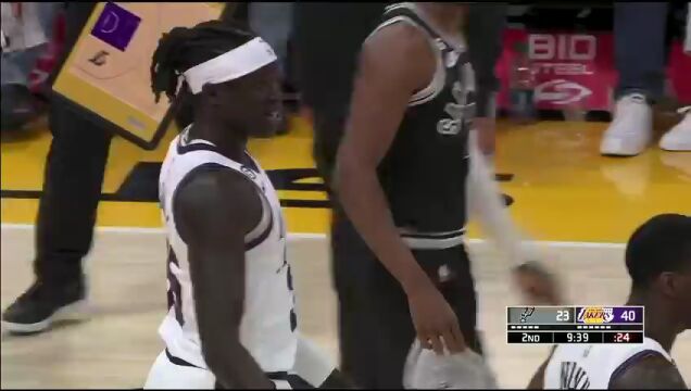 NBA常规赛：马刺vs湖人第2节中文解说回放