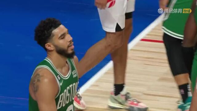 NBA季前赛：凯尔特人vs猛龙第3节英文原声回放