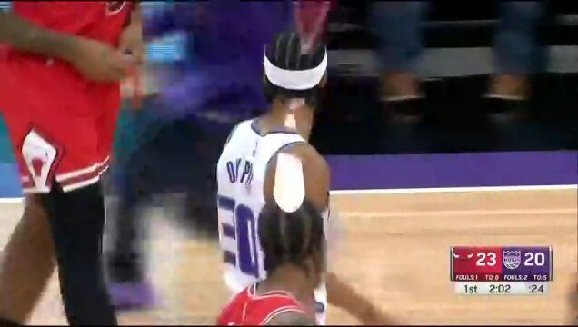 国王vs公牛第1节中文解说回放