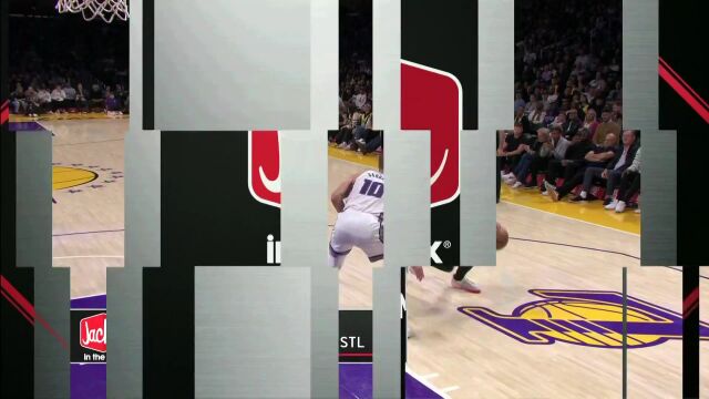 NBA常规赛：国王vs湖人第3节原声解说回放