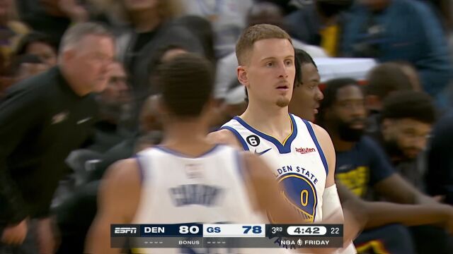 NBA季前赛：掘金vs勇士第3节中文解说回放