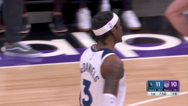 NBA常规赛：森林狼vs国王中文解说全场回放