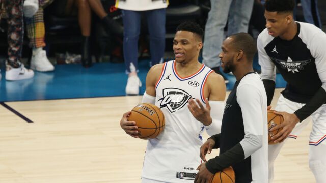 2019NBA全明星威少集锦 独得17+4+3嗨翻全场