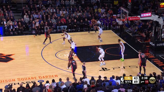 湖人vs尼克斯精华回放 湖人加时赛力克尼克斯