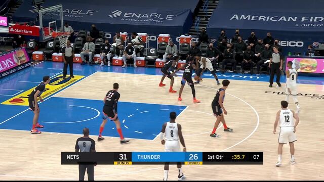 回顾雷霆vs篮网交手记录 杜兰特受伤 欧神仙能否掌控雷电