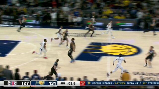 最后时刻无力回天 乔治甩狙压哨三分命中难救主