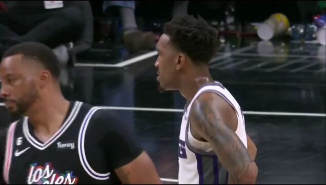 NBA常规赛：国王vs快船加时赛1英文原声回放