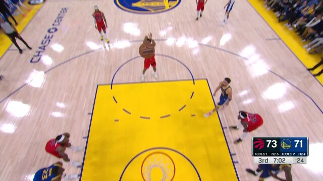 猛龙vs勇士第3节英文原声回放