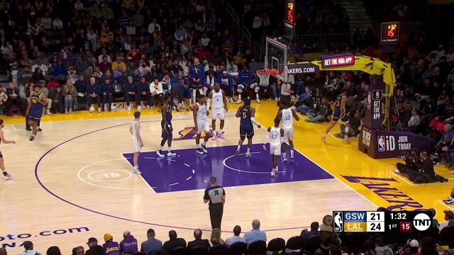 NBA常规赛：勇士vs湖人中文解说全场回放