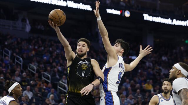 汤普森vs奇才集锦 全场27分 将突投结合发挥到极致