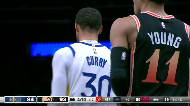 NBA常规赛：勇士vs老鹰第3节中文解说回放