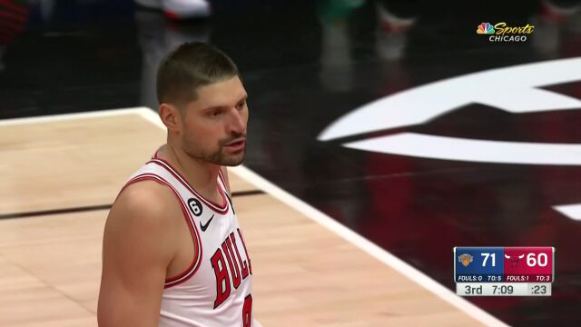 NBA常规赛：尼克斯vs公牛第3节 中文解说回放