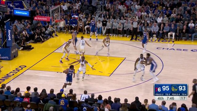 76人vs勇士第4节中文解说回放