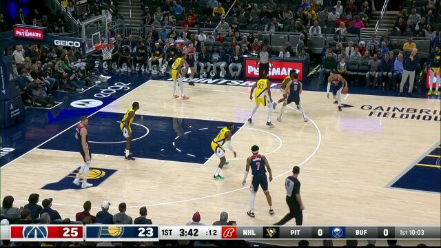 NBA常规赛：奇才vs步行者 英文解说全场回放