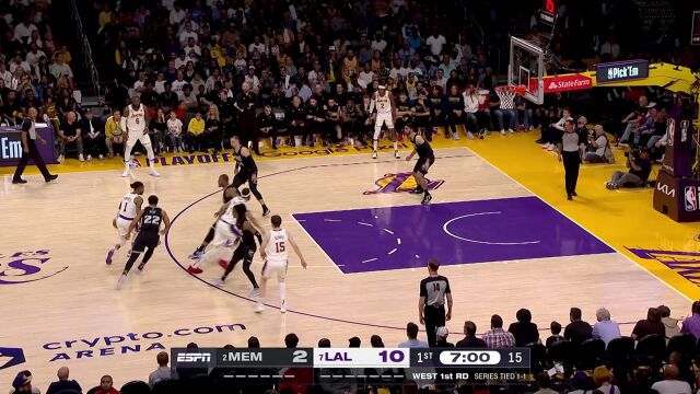 灰熊这是什么状态 湖人半节打出20-4攻击波首节碾压