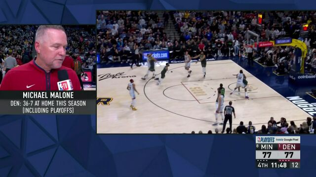 森林狼vs掘金第4节英文原声回放