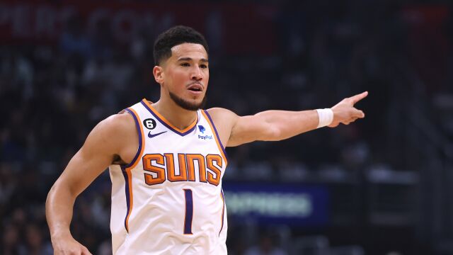 布克vs快船集锦 全场30+9+7攻传兼备助队取胜