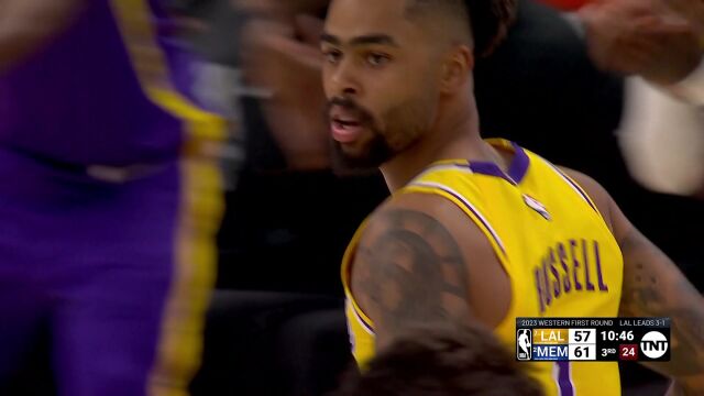 拉塞尔强势追分连得八分 分差追至只剩一分