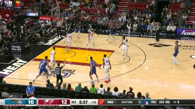 魔术vs热火第1节中文解说回放