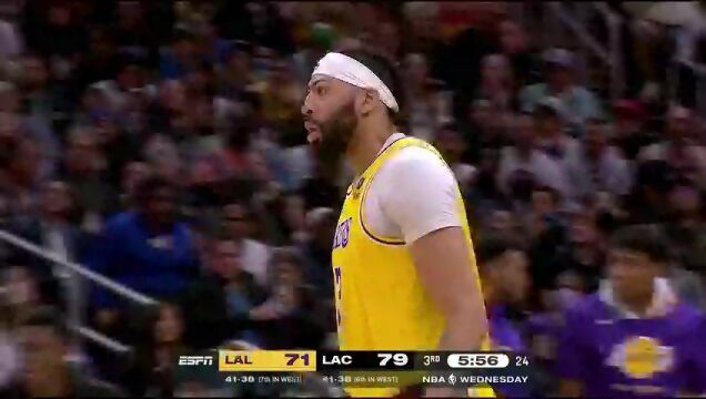 NBA常规赛：湖人vs快船第3节中文解说回放