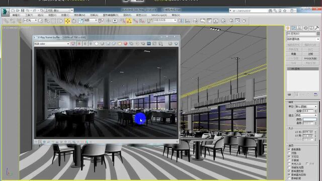 3DMAX室内设计效果图建模大型工装3D效果图VRay灯光渲染02