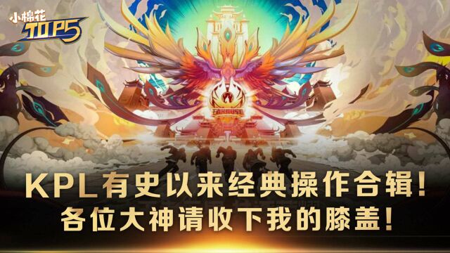 小棉花Top5:KPL有史以来经典操作合辑!各位大神请收下我的膝盖!