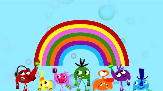 少儿英语歌曲,The rainbow song,含字幕和伴奏,孩子们可以跟唱