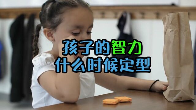 宝爸宝妈们,你们知道孩子的智力大概在什么时候定型吗?