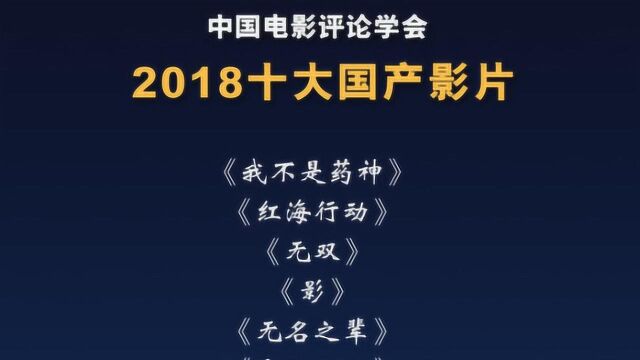 2018十大国产影片出炉,《药神》占榜首,现实主义胜利