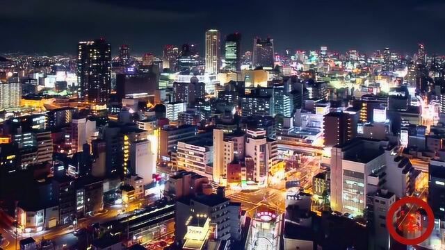 日本大阪市夜景欣赏