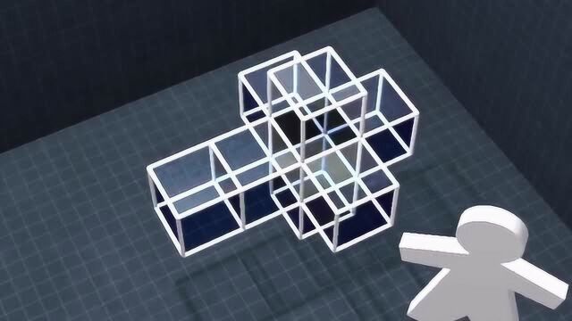 四维超正方体,展开是8个正方体,你能理解吗?