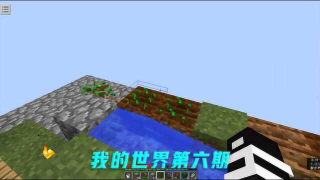 我的世界空岛生存六:晴天制作农场,身上却只有两个小麦种子?