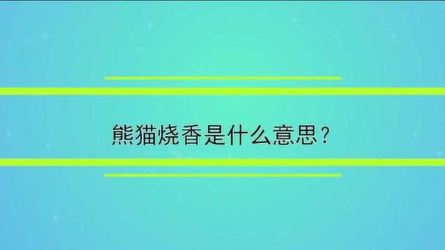 熊猫烧香是什么意思?