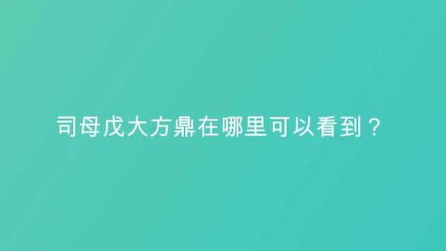 司母戊大方鼎在哪里可以看到?