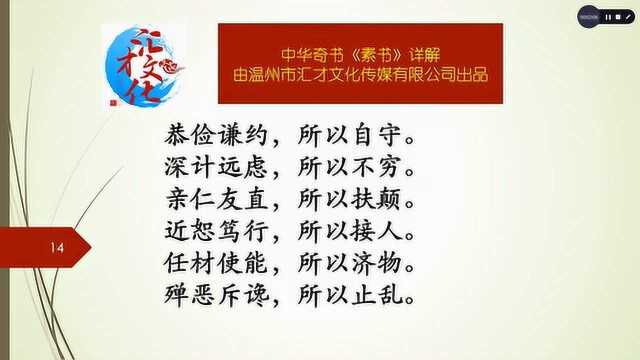 中华奇书《素书》详解求人三04