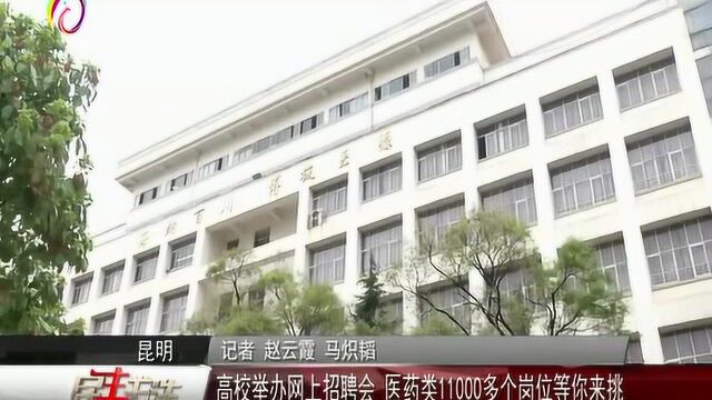 高校举办网上招聘会 医药类11000多个岗位等你来挑