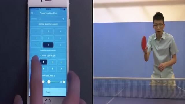 科技奇趣:小伙发明乒乓球智能陪练机器人,力度角度自由调整,堪比专业教练