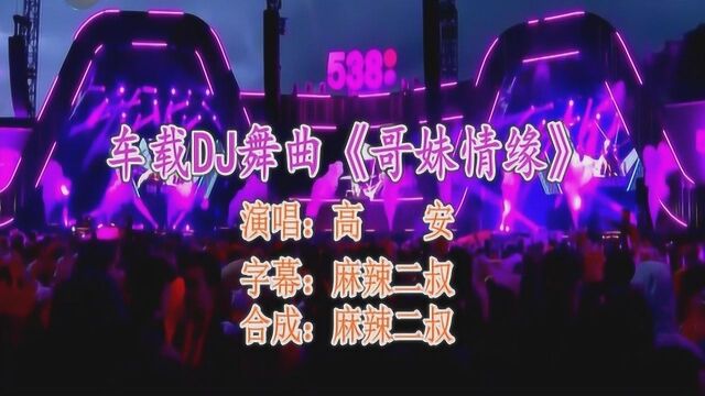 车载DJ舞曲《哥妹情缘》高安演唱高音质DJ版经典歌曲