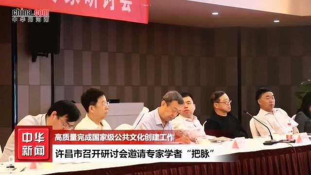 高质量完成国家级公共文化创建工作 许昌召开研讨会邀请专家学者“把脉”