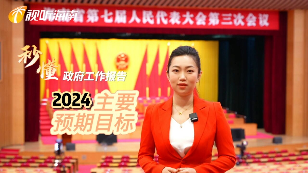 秒懂政府工作报告2024主要预期目标